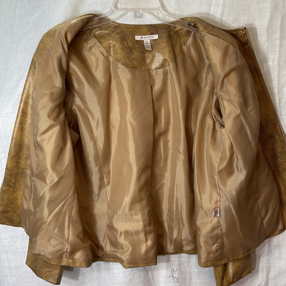 JM Collection Textured Zipper Jacket - Picture 8 of 12